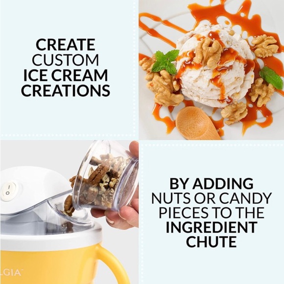 New Nostalgia Electric ice cream machine ice cream, gelato, sorbet frozen yogurt - Picture 8 of 10